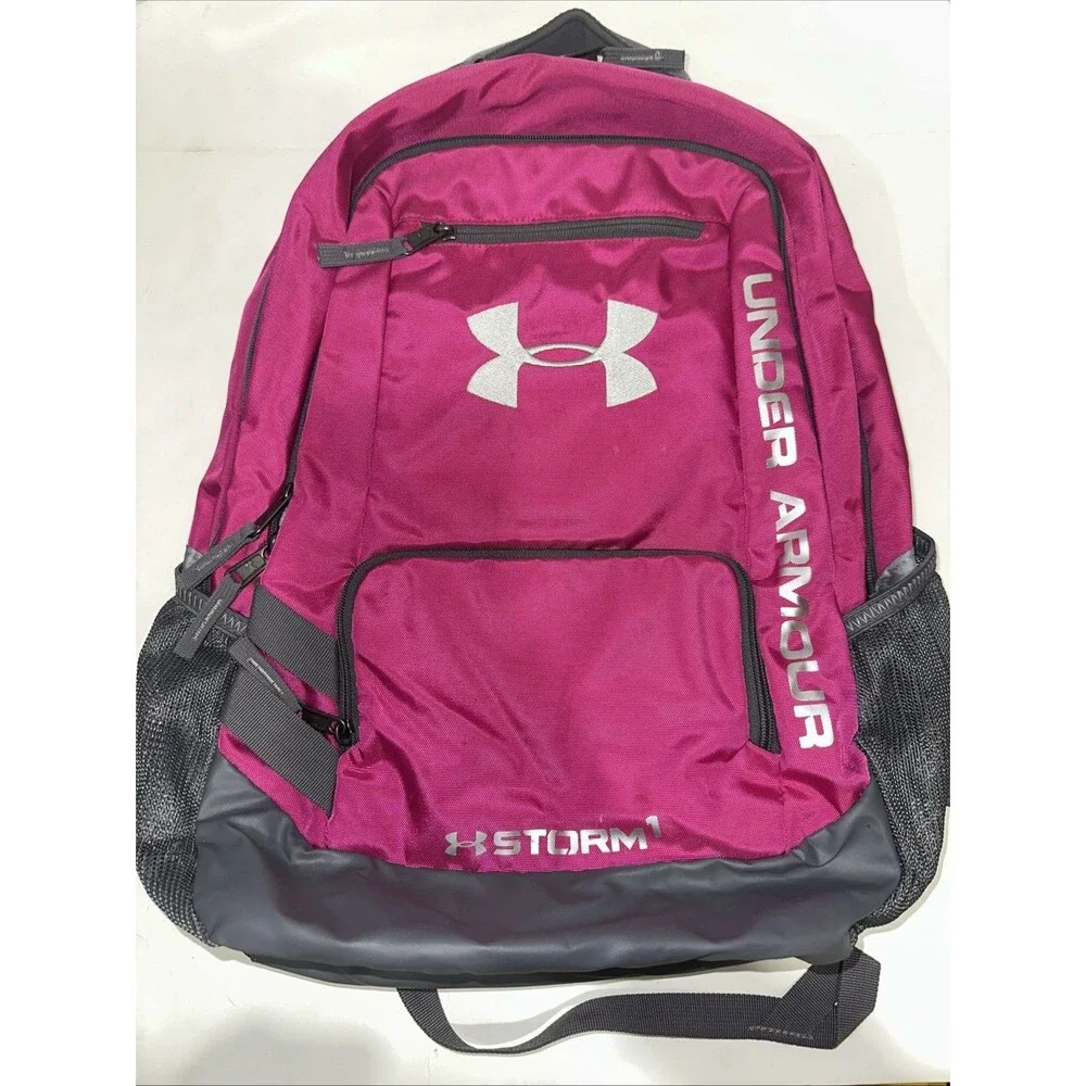 Under Armour Pink Backpack STORM 1272782 Laptop Water Bottle Pockets